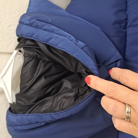 Kenneth Cole New York Blue/Gray Hooded Winter puffer Coat. Size Large NWT - Picture 10 of 16